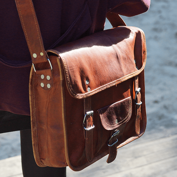 Sac cartable outlet bandoulière femme vintage