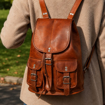 sac à dos cuir vintage petit modèle