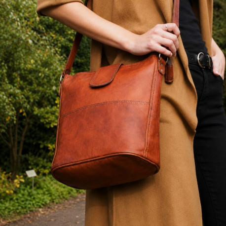 Sac en Cuir - Cabas à bandoulière - T2