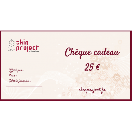 Chèque cadeau 25 €