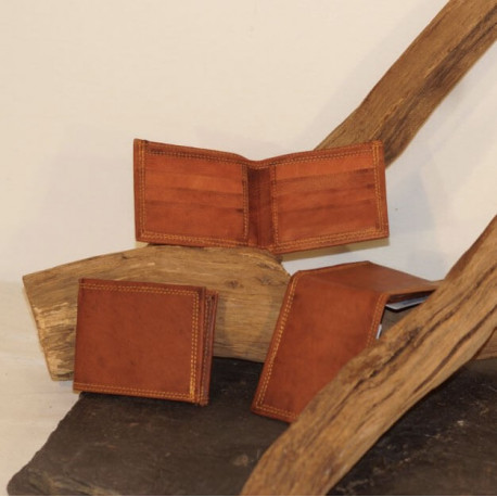 Porte-cartes 6 emplacements en cuir