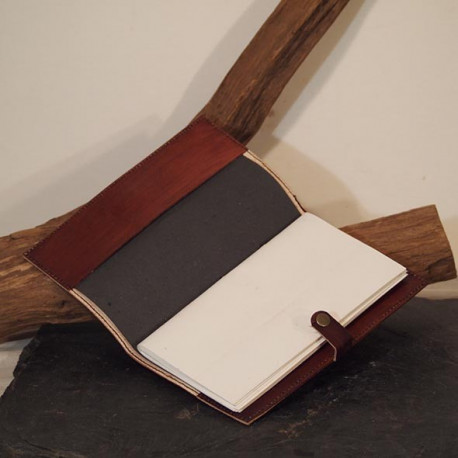 Couvre-livre en cuir - Arbre de vie - Petit format