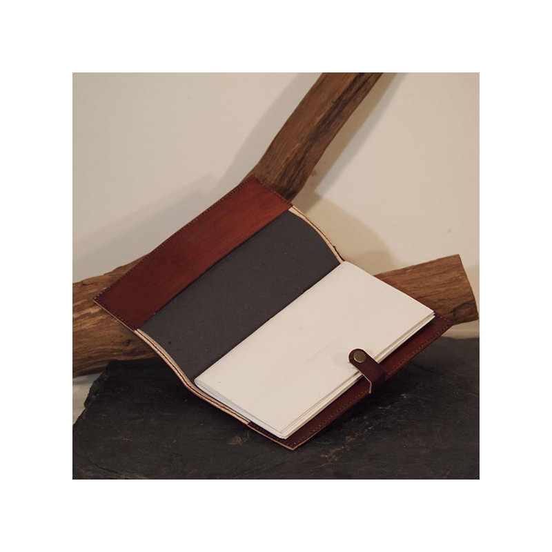 Couvre-livre en cuir - Arbre de vie - Petit format