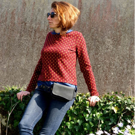 Ceinture en cuir à poches - Sac de hanche