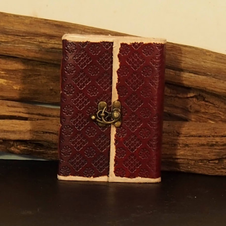 Petit carnet de voyage en cuir - Rétro