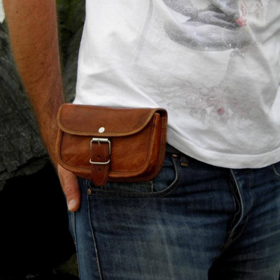 Pochette pour ceinture homme