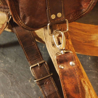 sacà main bandoulière en cuir femme vintage rond cylindre