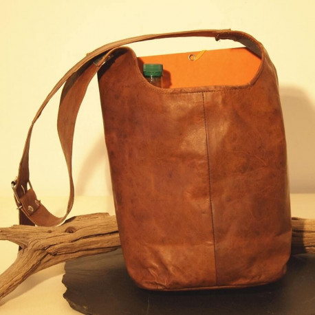 besace cuir vintage femme cabas zola