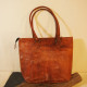 sac cabas en cuir vintage femme cartable