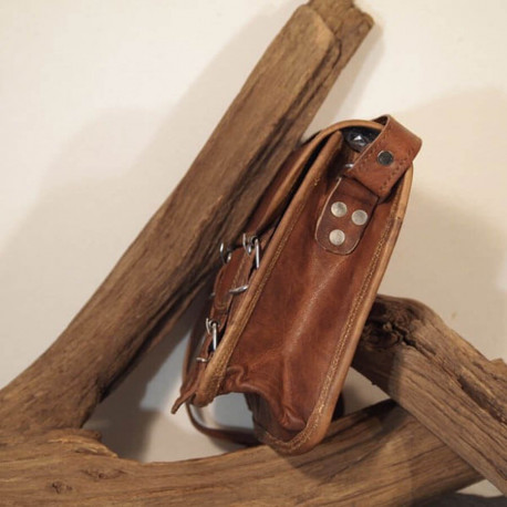 sac à main cuir bandoulière vintage cartable é boucle S