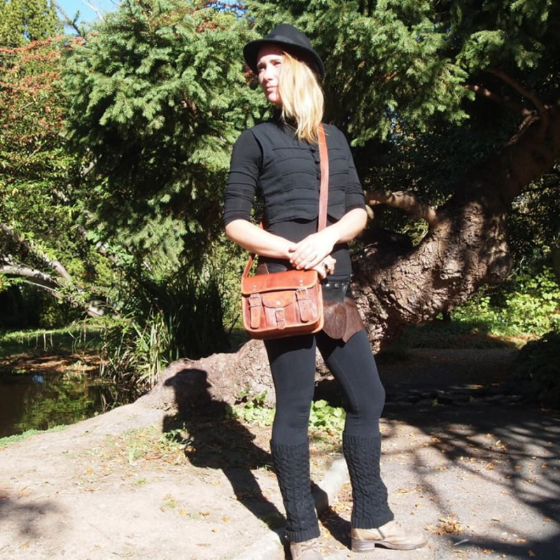 sac à main cuir bandoulière vintage cartable é boucle S