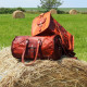 Sac de Sport en Cuir - Bagage à Main Vintage - Rond
