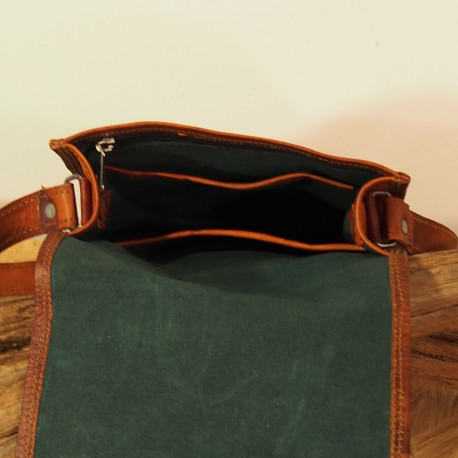 Sacoche Homme en Cuir - Pressions aimantées - M
