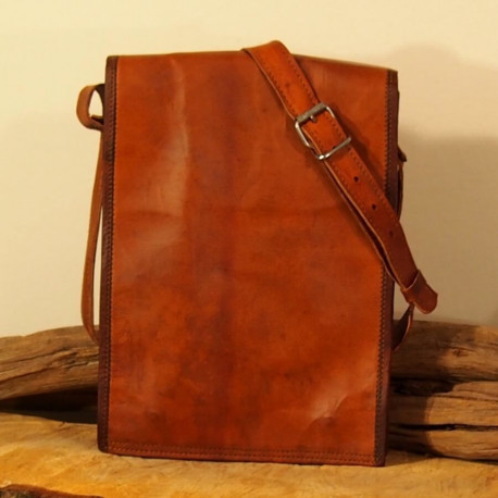 Sacoche Homme en Cuir - Pressions aimantées - M