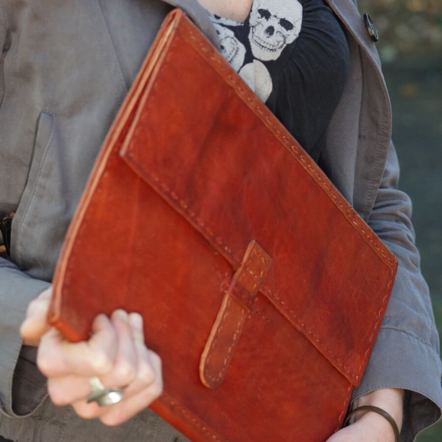 protege document cuir