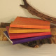 Grand carnet en cuir coloré, poinçonné - JaliWalli