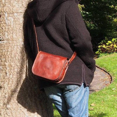 Sac bandoulière homme en cuir