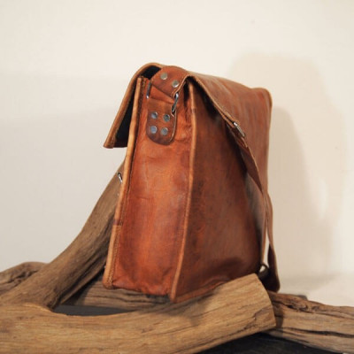 petit catable cuir vintage bandoulière 2 boucles 