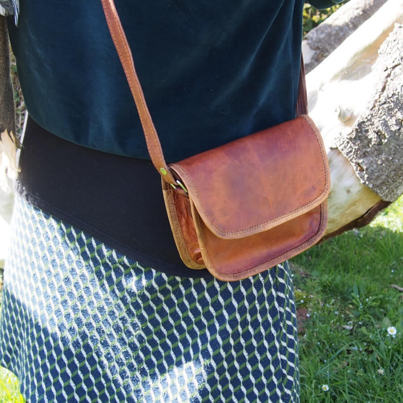 Petits sacs à main en cuir femme vintage à bandoulière artisanat