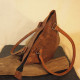 sac cabas en cuir naturel vintage femme 