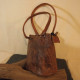 sac cabas en cuir naturel vintage femme 