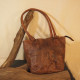 sac cabas en cuir naturel vintage femme 