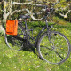 Sacoche en cuir pour vélo - Bandoulière amovible