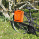 Sacoche en cuir pour vélo - Bandoulière amovible