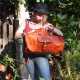 sac de voyage en cuir vintage cylindre bagage cabine