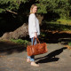 sac de voyage en cuir vintage bagage cabine