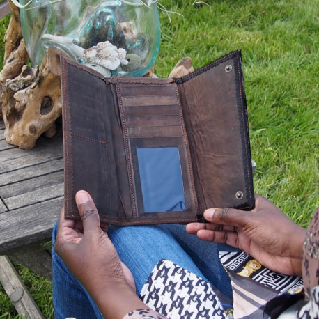 Porte-feuille Femme / Compagnon  Cuir - WILD