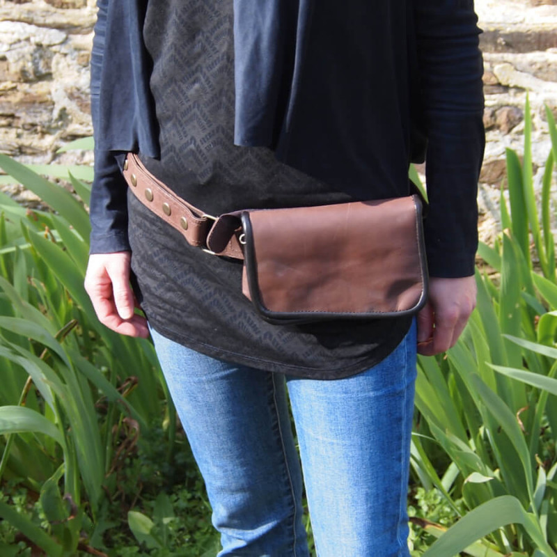 Sac Ceinture en Cuir pour Femme