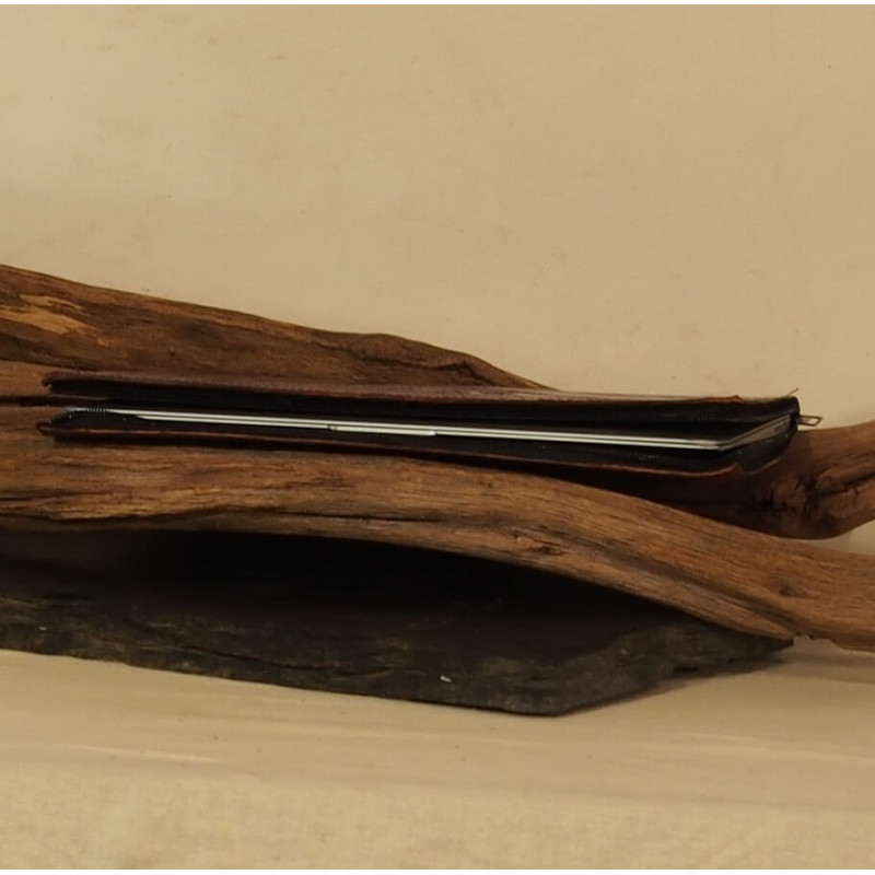 Porte documents en cuir repoussé - Fermeture éclair