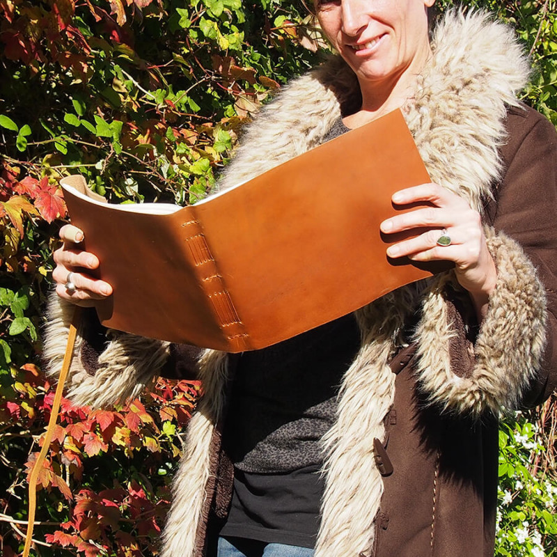 Album photos - Cuir de buffle Marron - Petit format