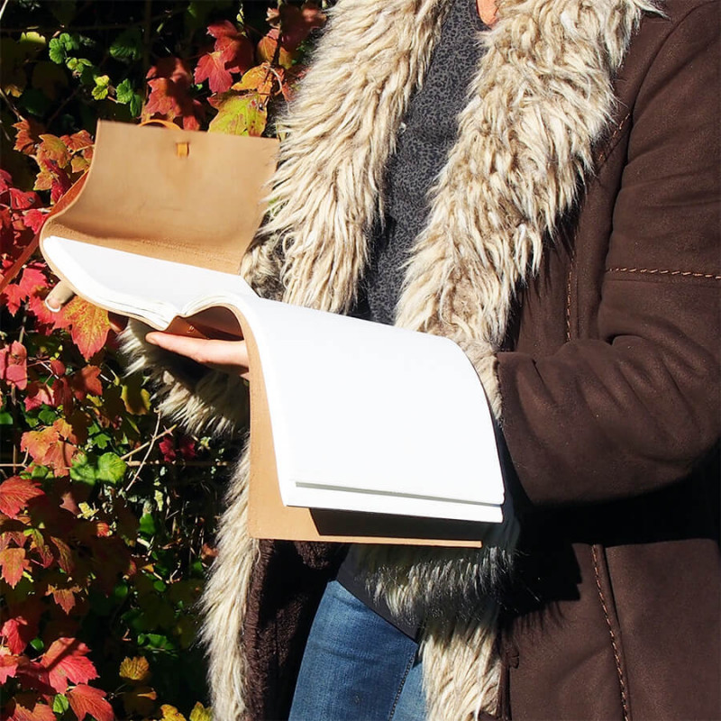 Album photos - Cuir de buffle Marron - Petit format