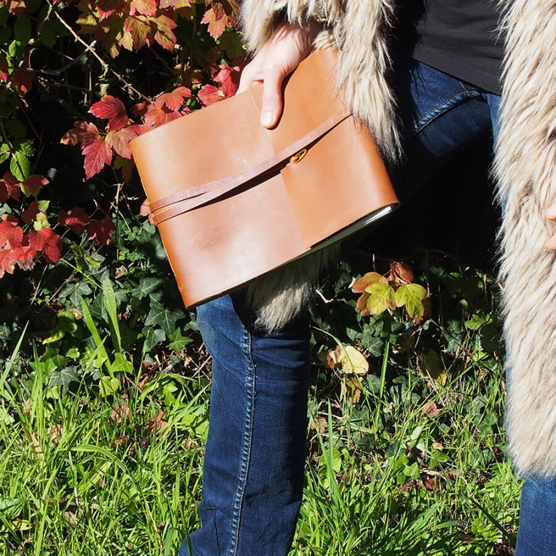 Album photos - Cuir de buffle Marron - Petit format