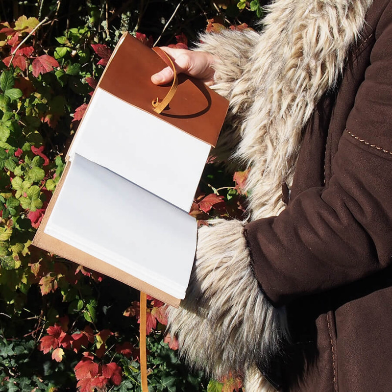 Album photos - Cuir de buffle Marron - Petit format