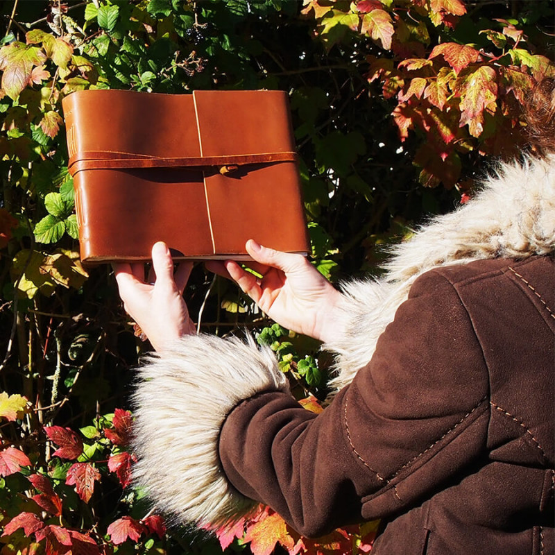 Album photos - Cuir de buffle Marron - Petit format