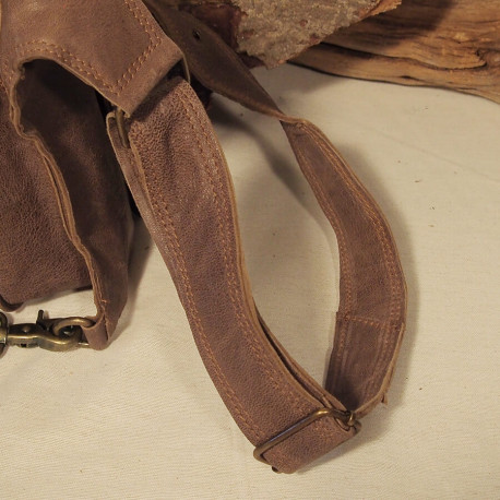 Ceinture cuir à poches - Biker - Hanche / Jambe