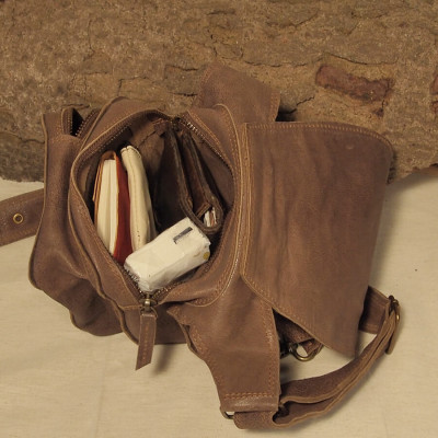 Ceinture cuir à poches - Biker - Hanche / Jambe