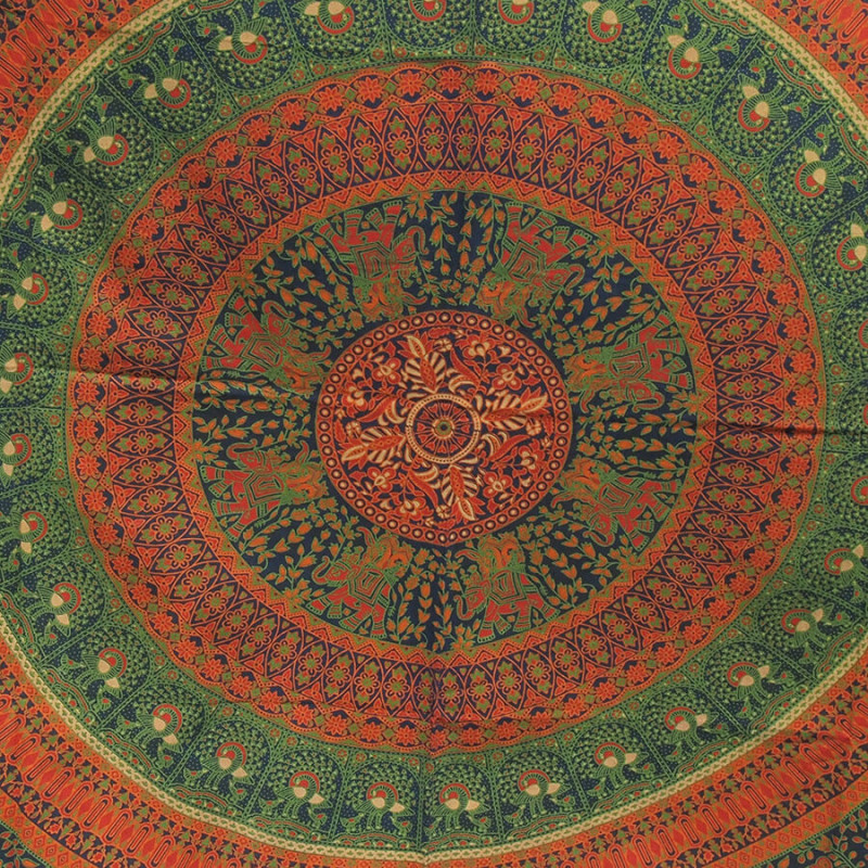 Tenture Mandala - Vert - S