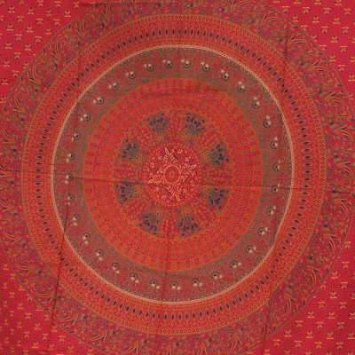 Tenture Mandala - Rouge - S