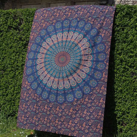 Tenture Mandala - Turquoise - S