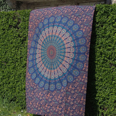 Tenture Mandala - Turquoise - S