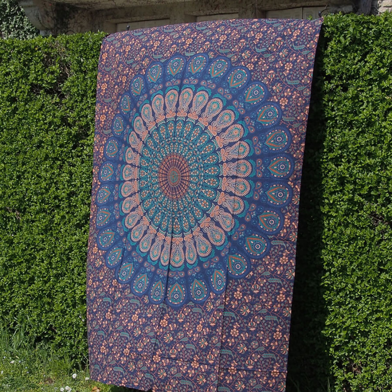Tenture Mandala - Turquoise - S