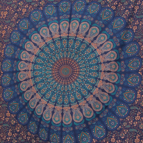 Tenture Mandala - Turquoise - S