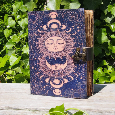 Carnet en cuir - Sun&Moon