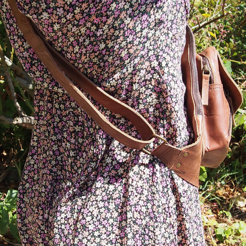 Sacoche croisée en cuirde buffle - Cross Body